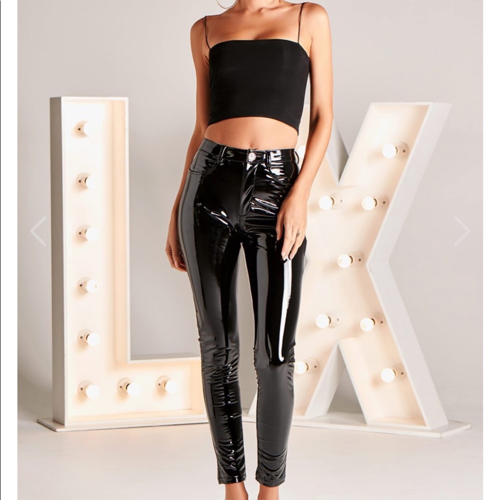 The luxe HQ skye latex pants new w tags size M